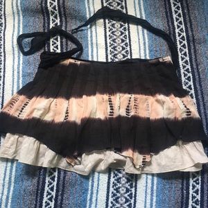 Free People Desert Dancer Tie Dye Mini Skirt